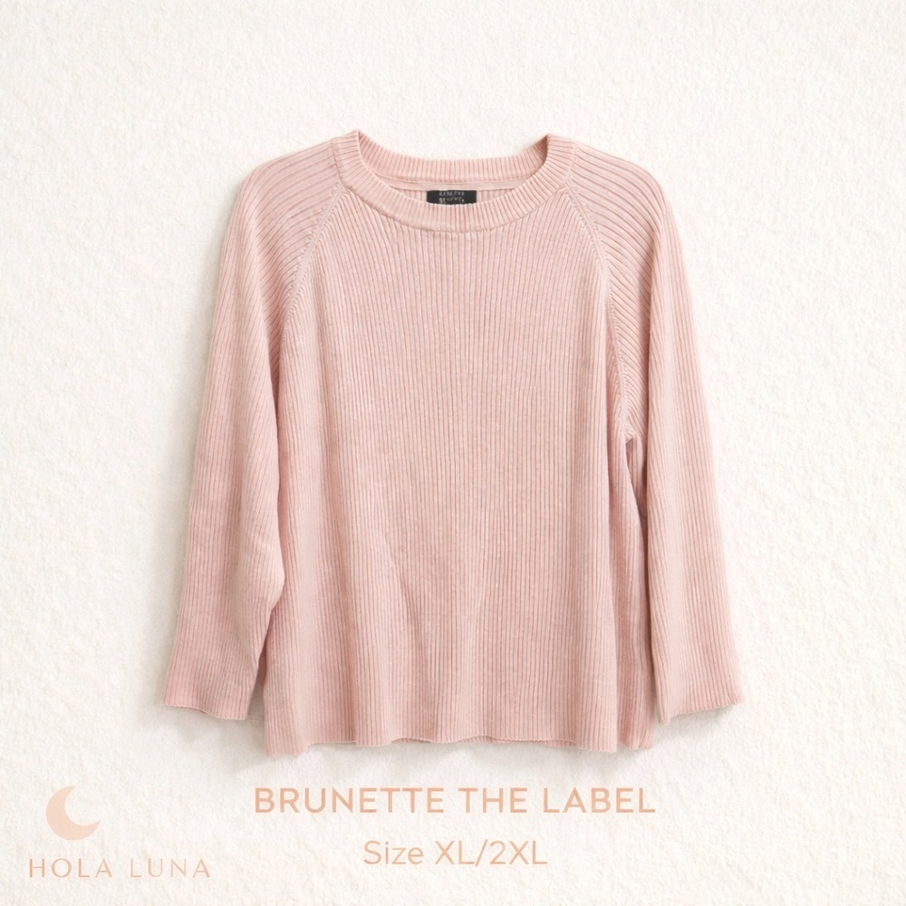 BRUNETTE THE LABEL PINK SWEATER